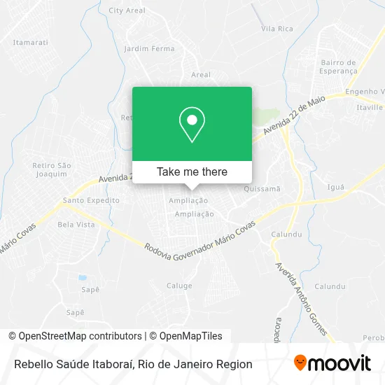 Rebello Saúde Itaboraí map