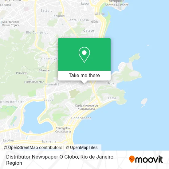 Distributor Newspaper O Globo map