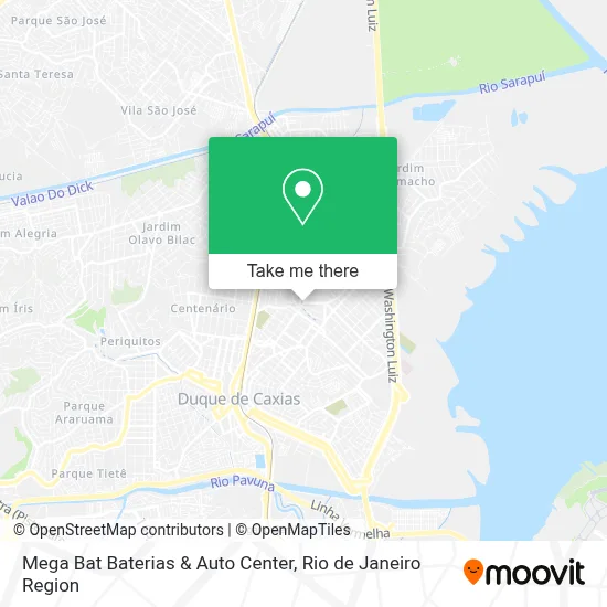Mega Bat Baterias & Auto Center map
