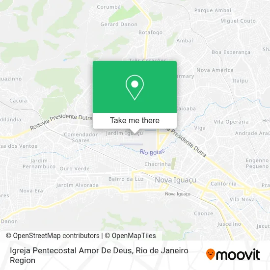 Igreja Pentecostal Amor De Deus map