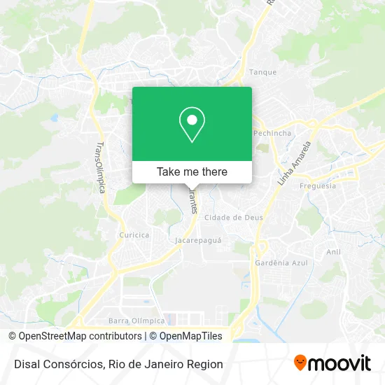 Disal Consórcios map