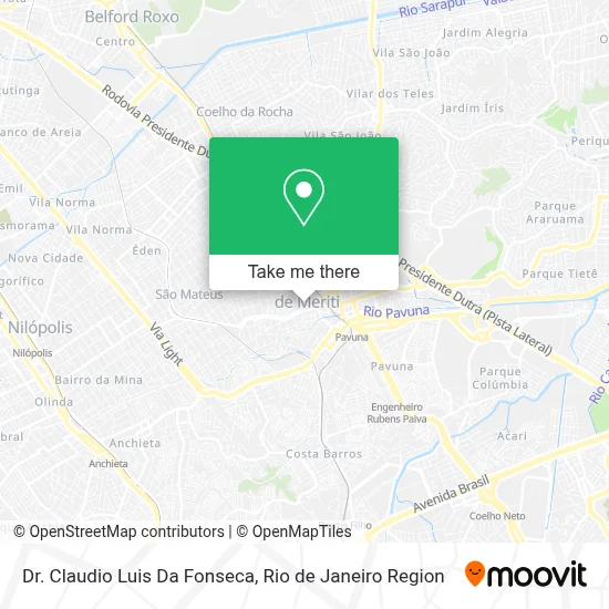 Dr. Claudio Luis Da Fonseca map