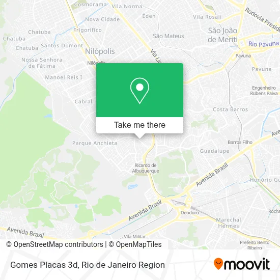 Gomes Placas 3d map