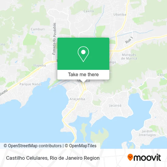 Castilho Celulares map