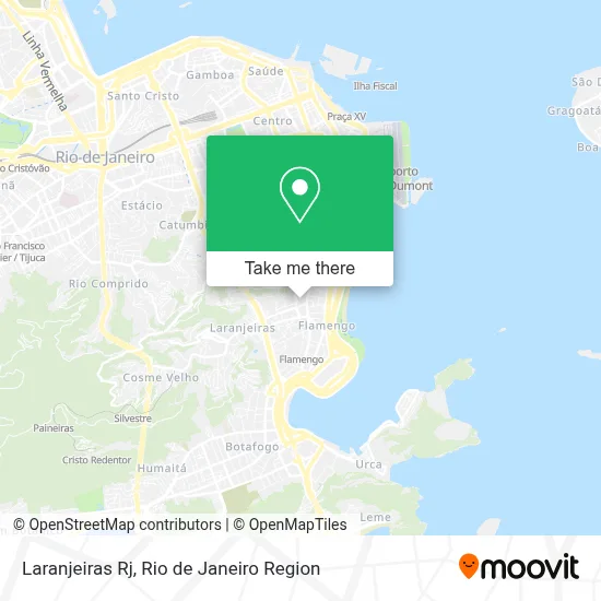 Laranjeiras Rj map