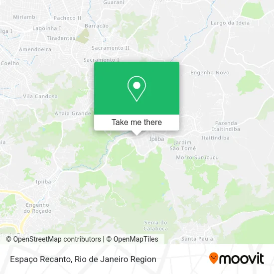 Espaço Recanto map