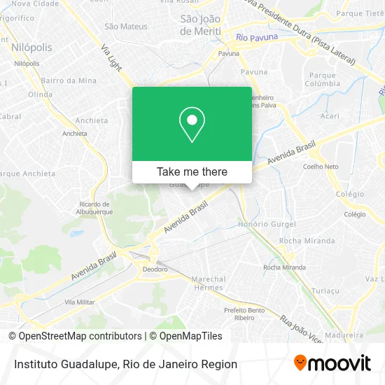 Instituto Guadalupe map