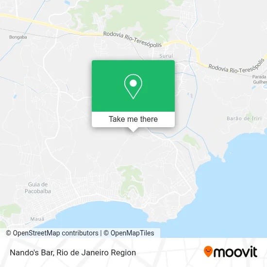Nando's Bar map