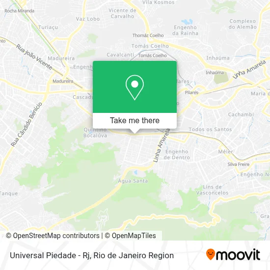 Universal Piedade - Rj map