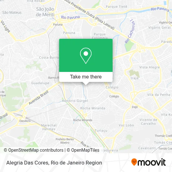 Alegria Das Cores map