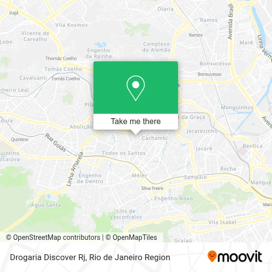 Drogaria Discover Rj map