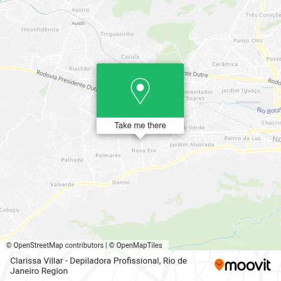 Clarissa Villar - Depiladora Profissional map