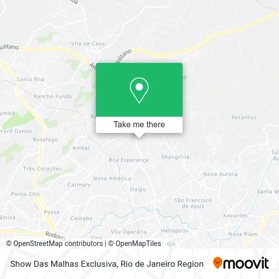 Show Das Malhas Exclusiva map