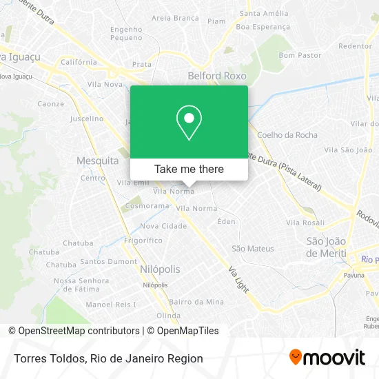 Torres Toldos map