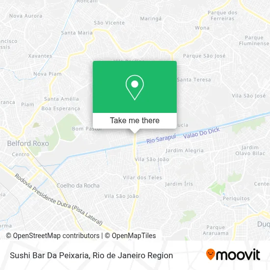 Sushi Bar Da Peixaria map