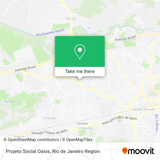 Projeto Social Oásis map