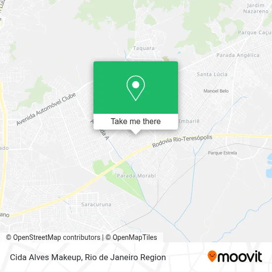 Cida Alves Makeup map