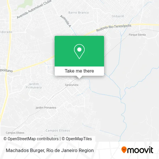 Machados Burger map