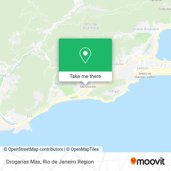 Drogarias Max map
