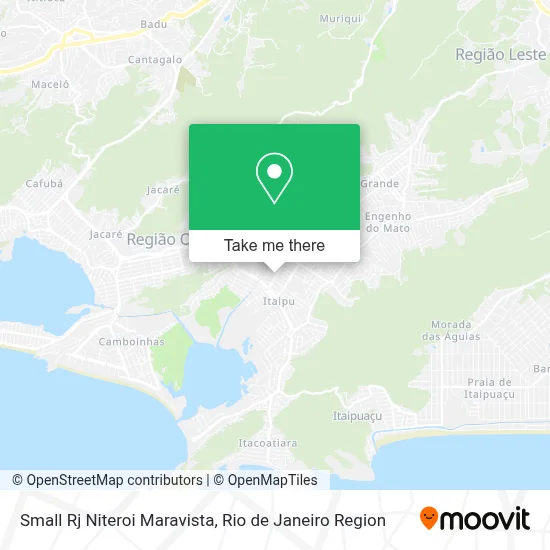 Small Rj Niteroi Maravista map