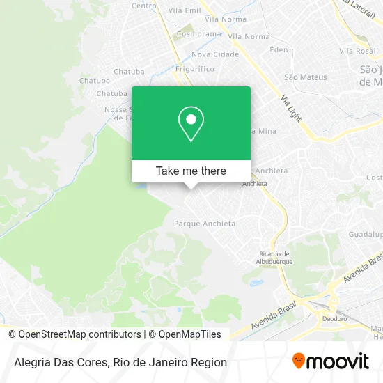 Alegria Das Cores map