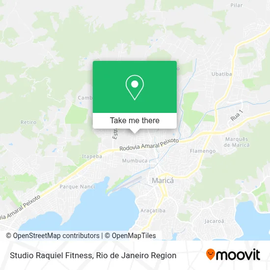 Studio Raquiel Fitness map