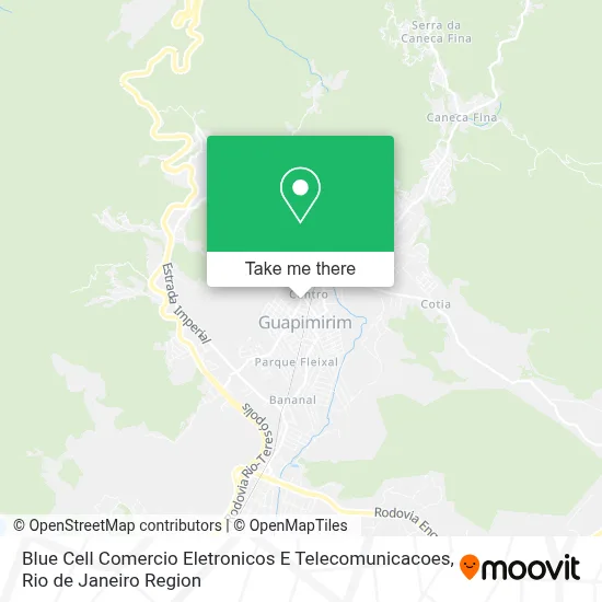 Blue Cell Comercio Eletronicos E Telecomunicacoes map
