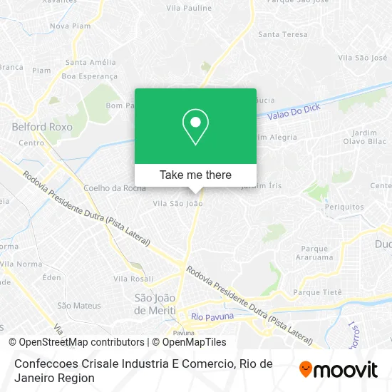 Confeccoes Crisale Industria E Comercio map