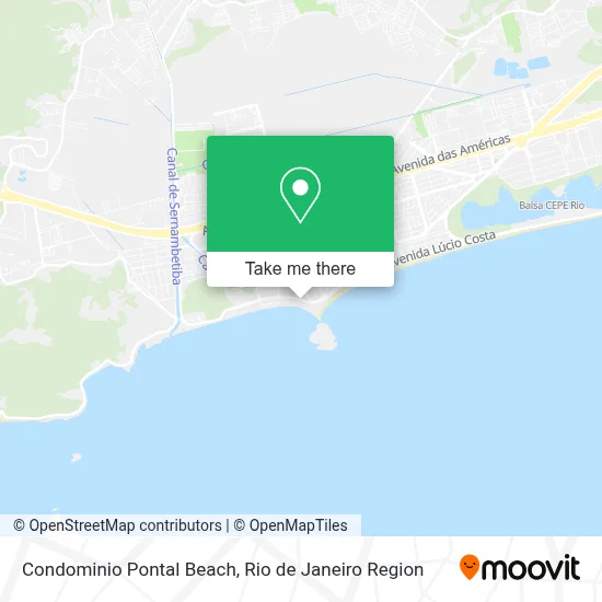 Condominio Pontal Beach map