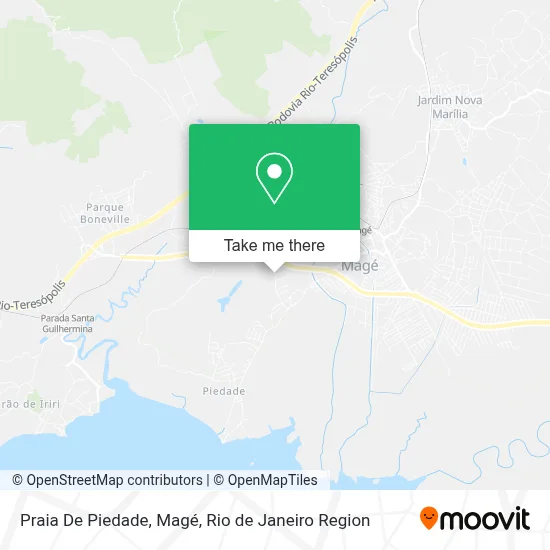 Praia De Piedade, Magé map