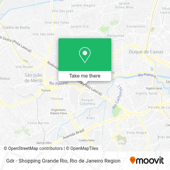 Gdr - Shopping Grande Rio map