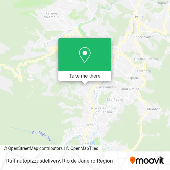 Raffinatopizzasdelivery map