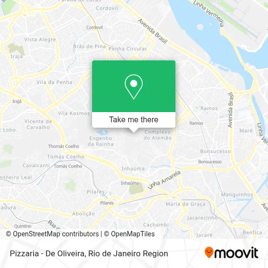 Pizzaria - De Oliveira map