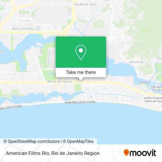American Films Rio map