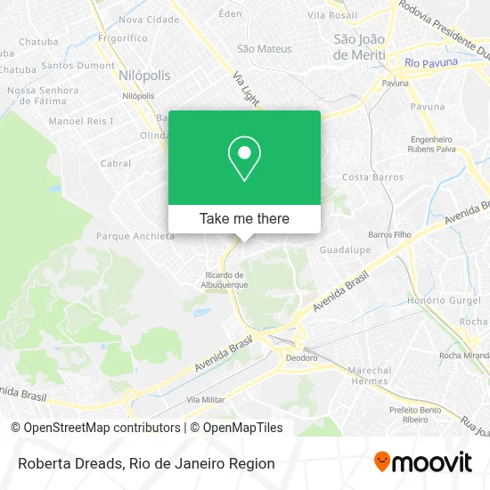 Roberta Dreads map