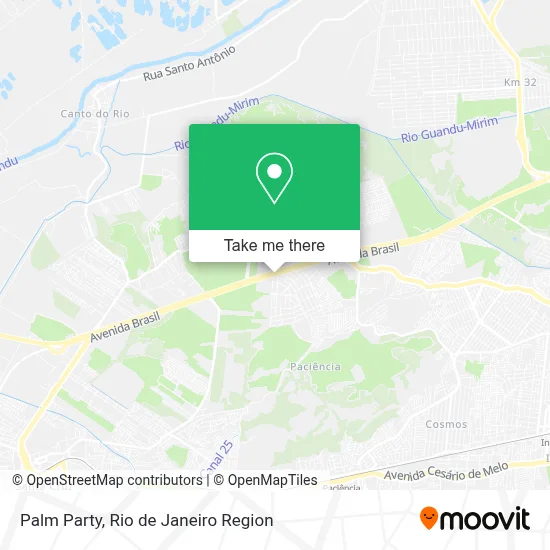 Palm Party map