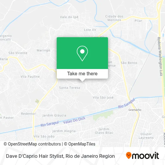 Dave D'Caprio Hair Stylist map