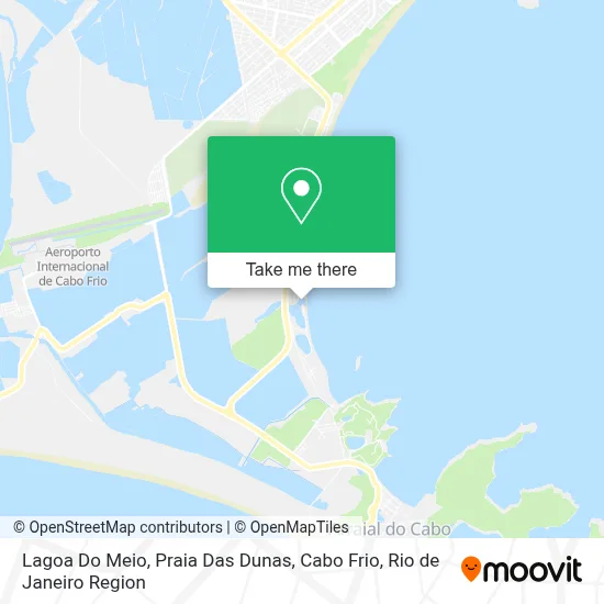 Lagoa Do Meio, Praia Das Dunas, Cabo Frio map