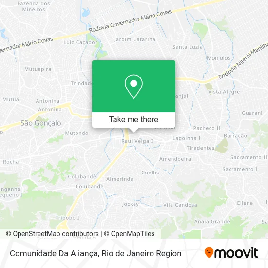 Comunidade Da Aliança map