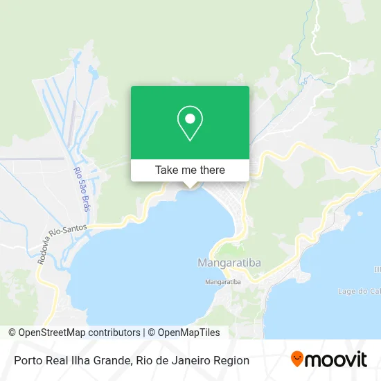 Porto Real Ilha Grande map