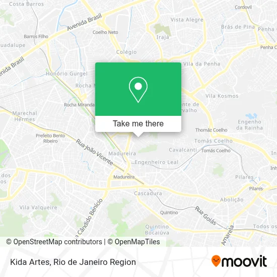 Kida Artes map