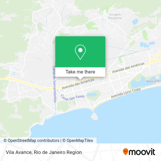 Vila Avance map