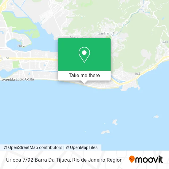 Urioca 7/92 Barra Da Tijuca map