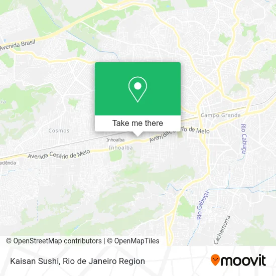 Kaisan Sushi map