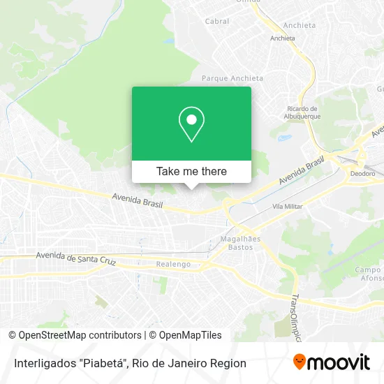 Interligados "Piabetá" map