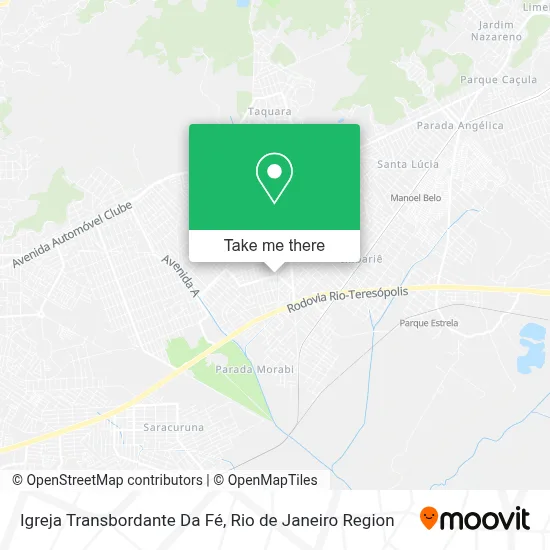 Igreja Transbordante Da Fé map