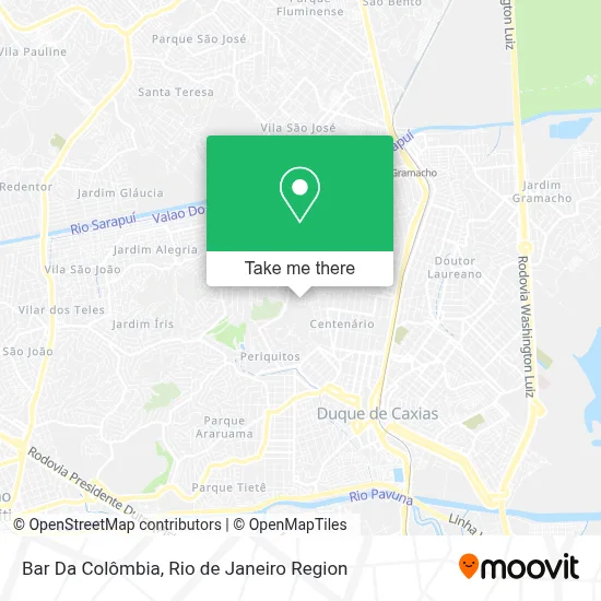Bar Da Colômbia map