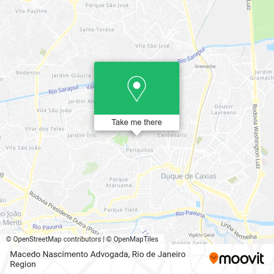 Macedo Nascimento Advogada map