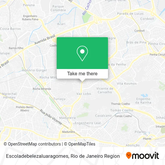 Escoladebelezaluaragomes map