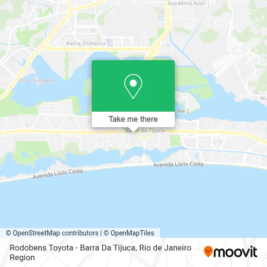 Rodobens Toyota - Barra Da Tijuca map